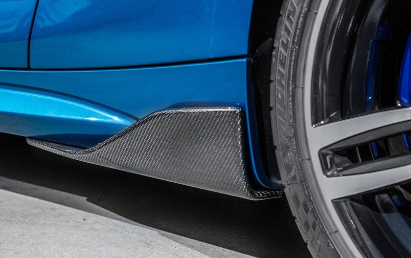 BMW F87 M2 / M2 Competition MP-Style Carbon Fiber Rear Side Skirt Extensions