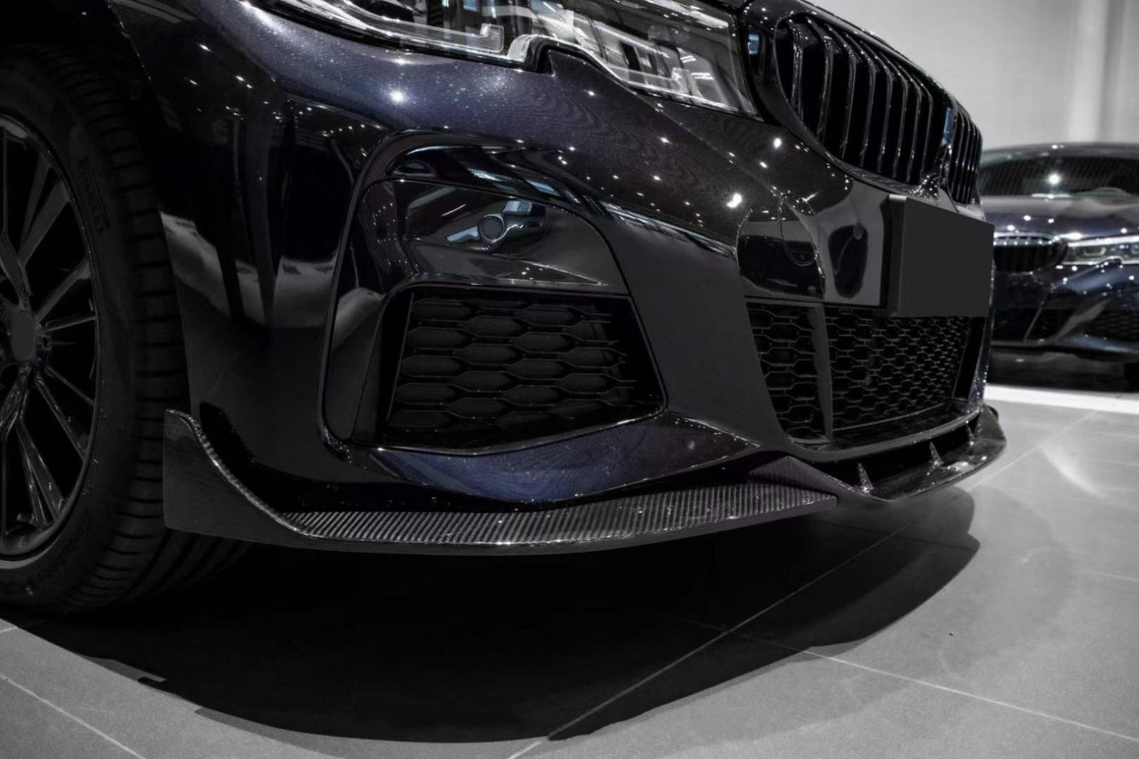 BMW G20 Pre-LCI T-Style 3-Piece Carbon Fiber Front Lip