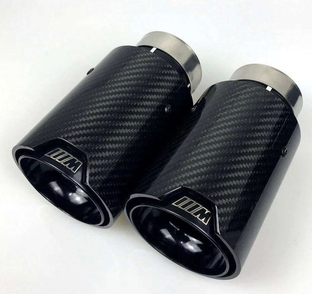 F30 carbon fiber exhaust tips (black inner)