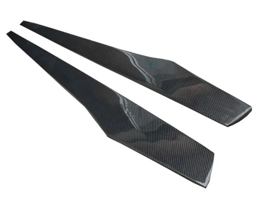 F30 V Style Carbon Fiber Side Skirt Extentions