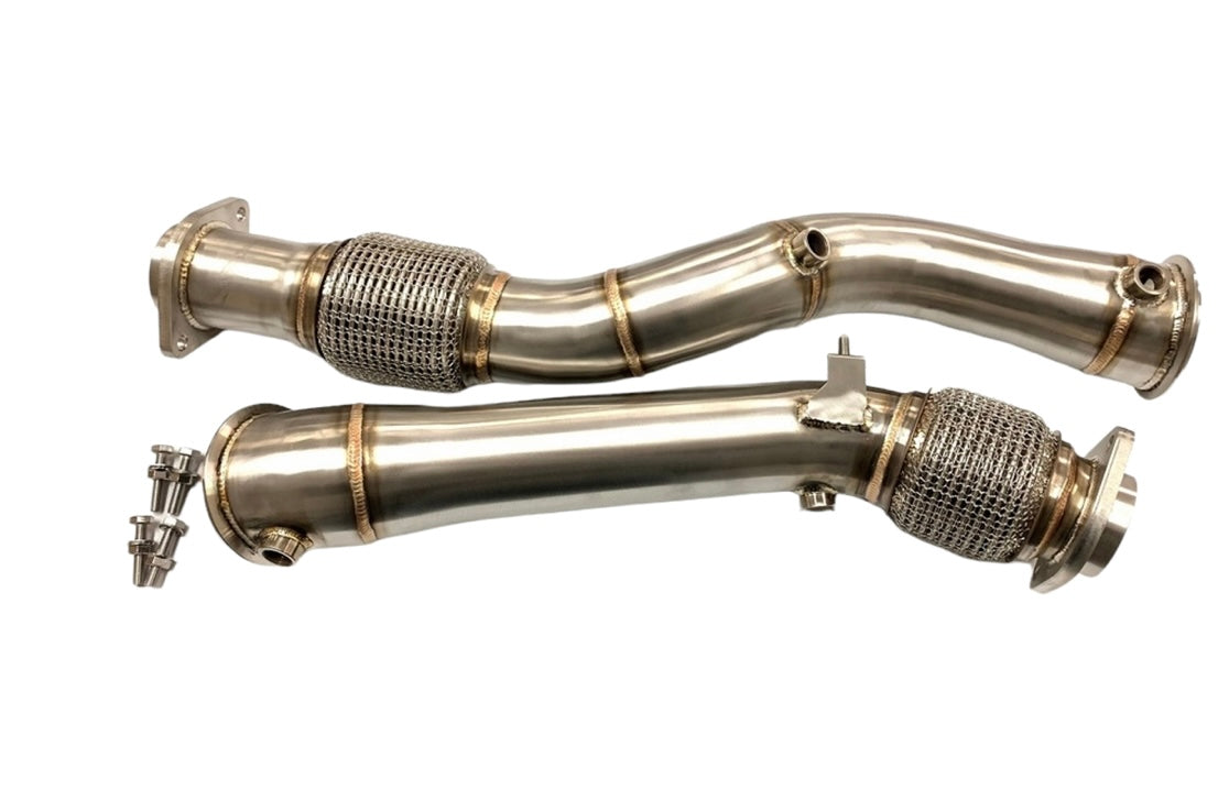 X3M & X4M S58 F97 F98 MAD Catless Downpipes set (Primary+Secondary)