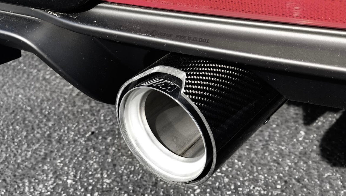 Carbon Fiber Dual Exhaust Tips E and F series