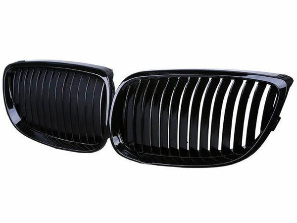 E9X gloss black single slat kidney grill