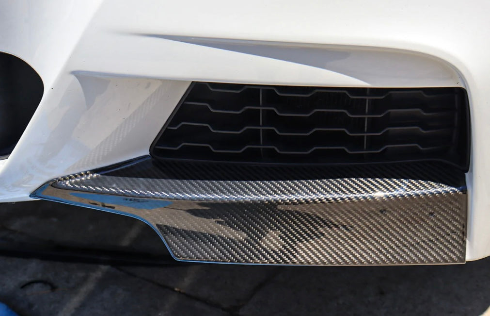 F30 Carbon Fiber Front Bumper Splitters