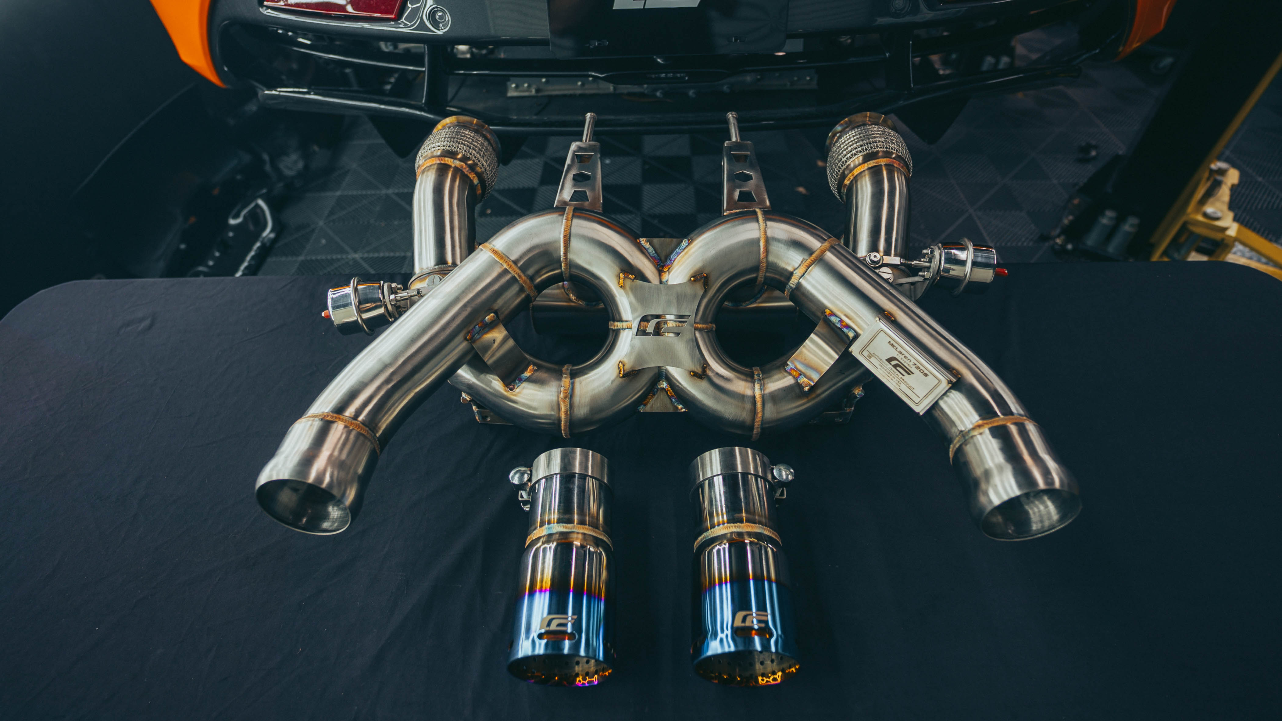 McLaren 720S F1 exhaust system