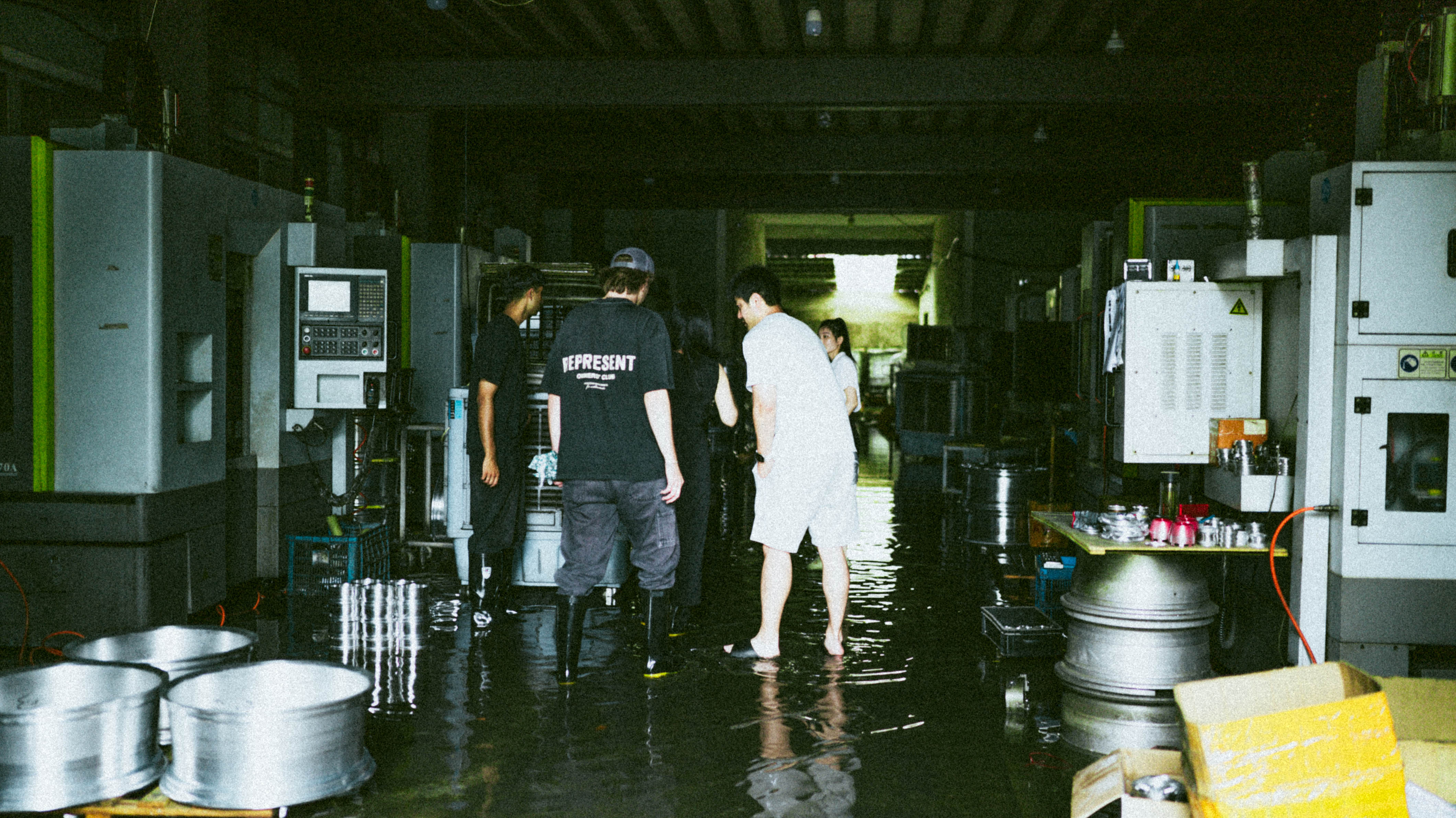Wheel factory floor